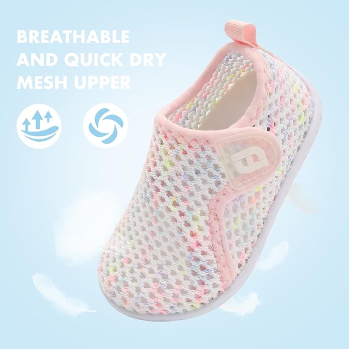 JOINFREE Baby Toddler Water Shoes Boys Girls Sandals Barefoot Kids Breathable Sneakers Shoes for Walking Running