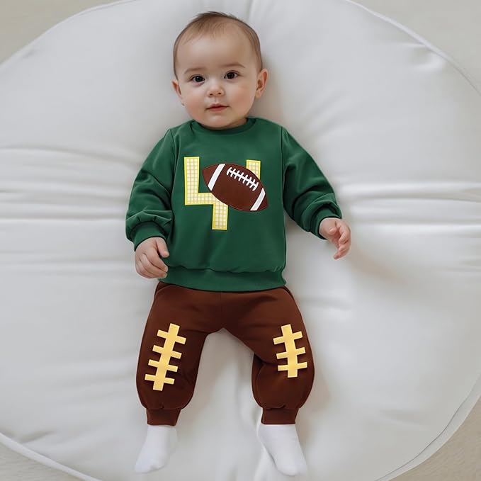 Infant Baby Boy Fall Clothes Set Funny Letter Sweatshirt Pant Outfit Toddler Winter Clothes 6 12 18 Months 2T 3T