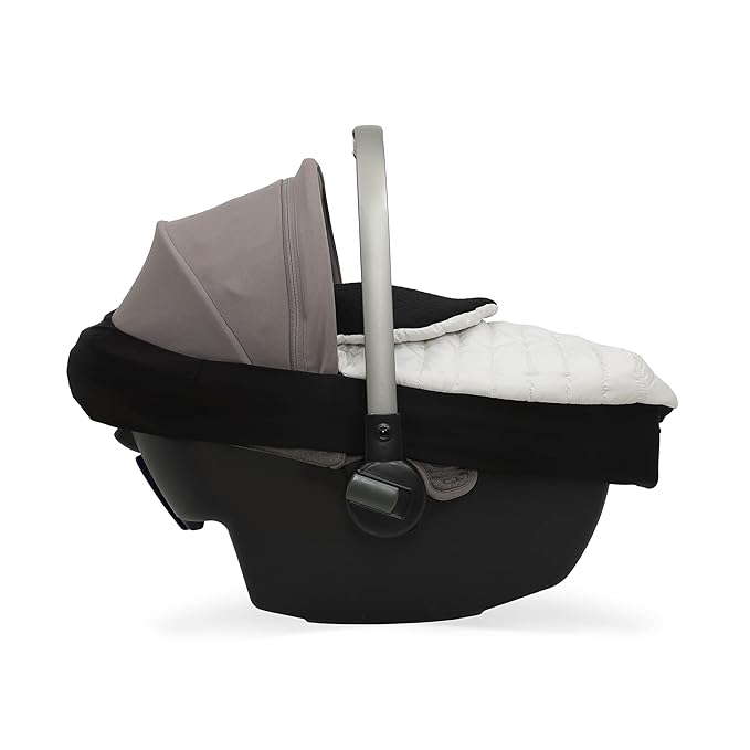 Little Unicorn Winter Car Seat Cover | Premium Insulated Fabric | Universal Fit & Easy to Install | Travel Bag Included (Pearl)