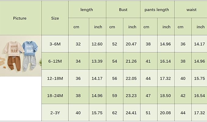 Toddler Baby Boy Sweatshirt Outfit Mamas Little Man Long Sleeve Shirt Jogger Pants Fall Outfits Winter Clothes Set