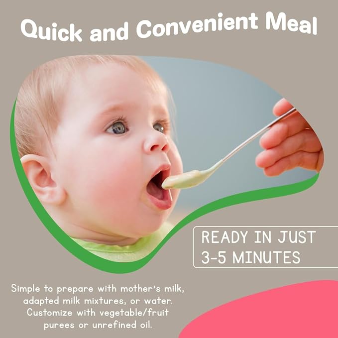 MAMUKO Organic Porridge - Healthy Porridge Blend of Spelt, Buckwheat & Rice - High Fiber Porridge with No Added Sugar, Milk & Preservatives - Organic Porridge Ideal for Toddlers - 2 Pack (10 Servings)