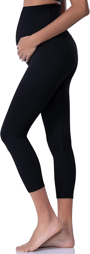 POSHDIVAH Women's Maternity Leggings Over The Belly Pregnancy Yoga Pants Active Wear Workout Leggings
