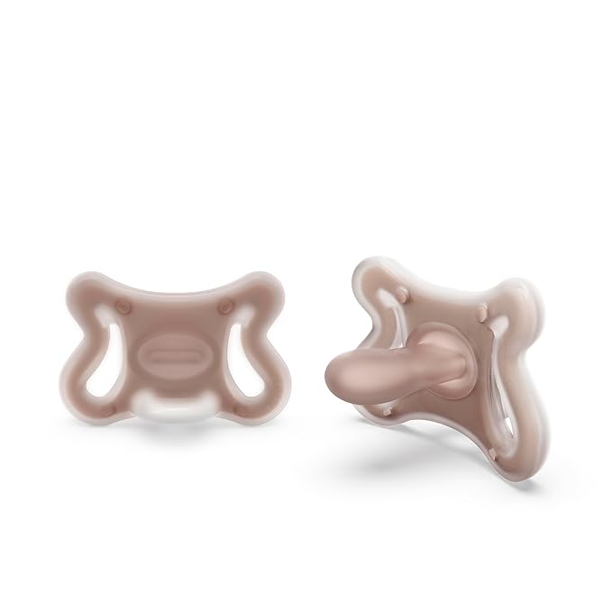 Suavinex Zero Zero Silicone Baby Pacifier w/SX Pro Physiological Pacifier Nipple (6-18M), 2Pk, Deep