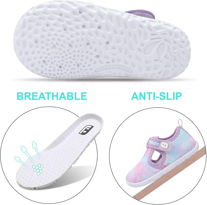 JOINFREE Baby Toddler Water Shoes Boys Girls Sandals Barefoot Kids Breathable Sneakers Shoes for Walking Running
