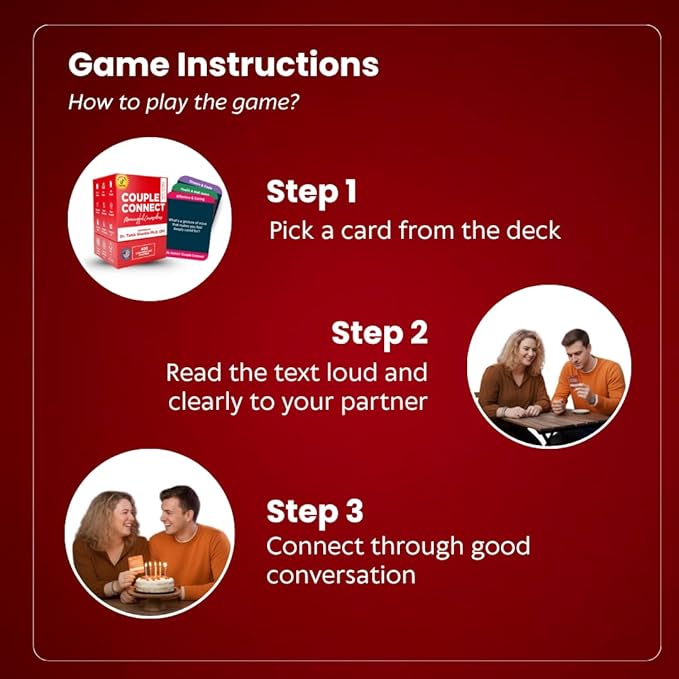 Life Sutra Couple Connect Game - 400 Thoughts Provoking Cards for Young Couples to Strengthen Communication, Build Trust, Enhance Emotional Bond - Ideal for Date Night, Newlyweds & Wedding Gifts