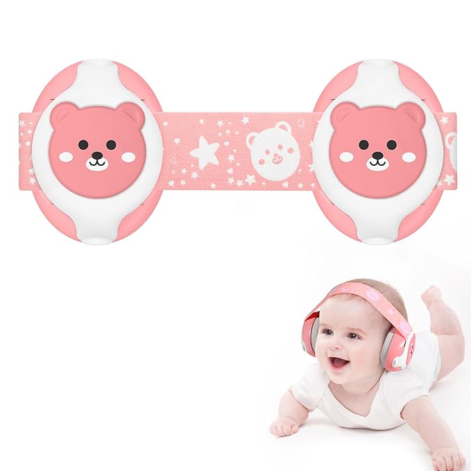 Baby Ear Muffs,25dB Infant Noise Cancelling Headphones for Babies 0-36 Months with Adjustable Headband Infant Ear Protection,Ideal Baby Travel Essentials for Outdoor,Sleep,Airplane & Music Festivals
