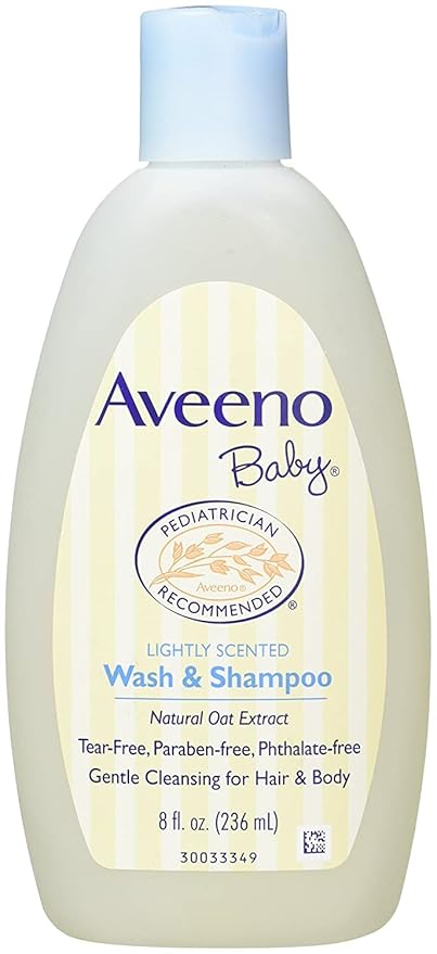 Aveeno Baby Wash & Shampoo For Hair & Body, Tear-Free, 8 fl. Oz