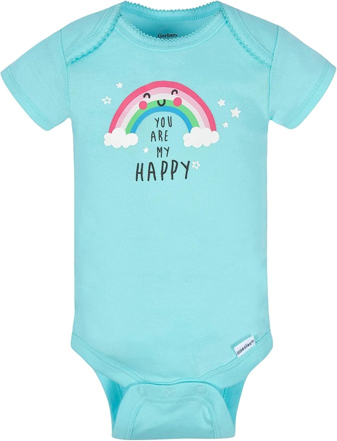 Gerber baby-girls 8-pack Short Sleeve Onesies Bodysuits