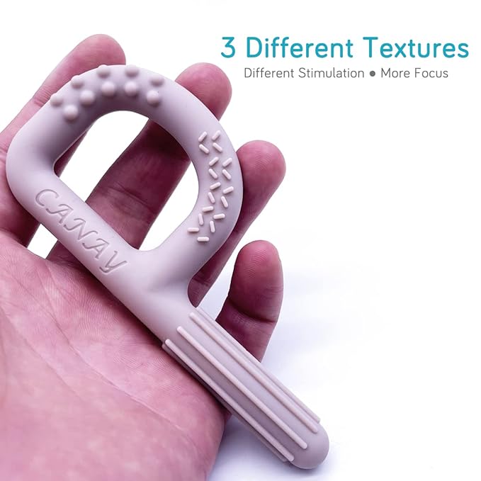 Hand-Held Sensory Chew Toys for Autistic Children, Chew Sticks fo Kids, Alt. to Chew Necklaces for Sensory Kids, Oral Motor Stimulation, ADHD, SPD (Medium Firm - Normal Chewers)