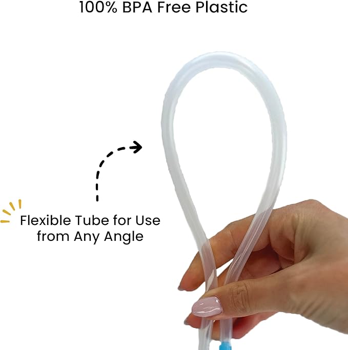 Lulyboo Baby Snot Sucker with 20 Filters - Reusable, BPA-Free Nasal Aspirator for Gentle, Effective Relief from Congestion, Easy to Clean, Ergonomic Design for Newborns & Toddlers