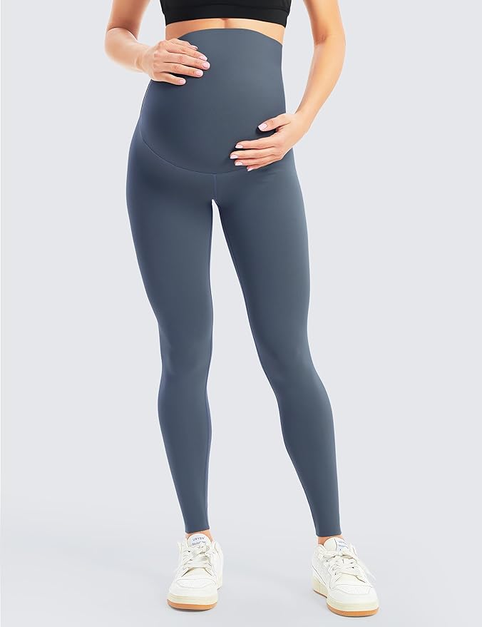 BONVIGOR Women's Maternity Leggings Over The Belly Bump Workout Full Length Leggings Running Active Yoga Pants