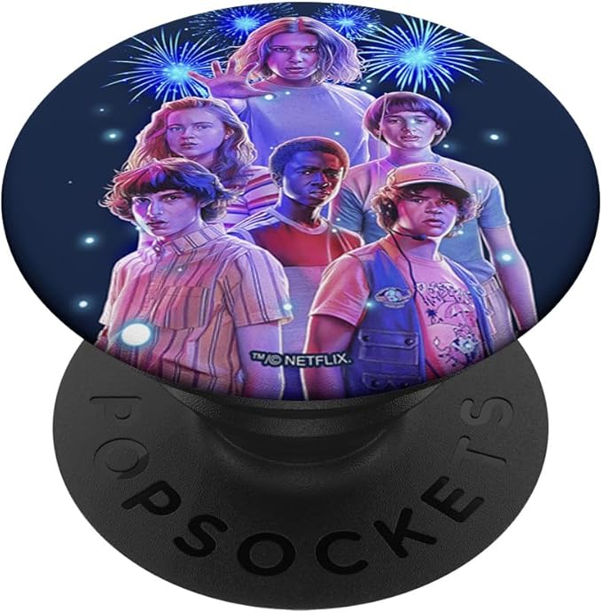 Stranger Things Group Shot Fireworks PopSockets Adhesive PopGrip