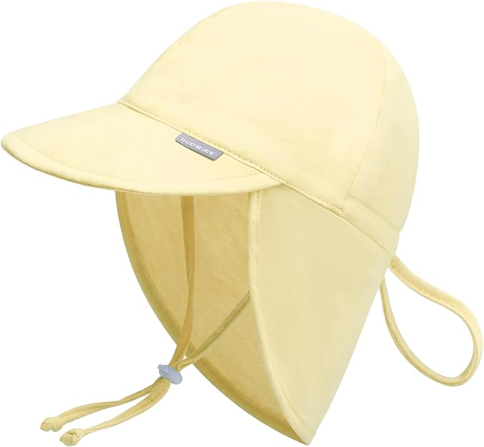 Duoyeree UPF 50+ Baby Sun Hat with Ear and Neck Protection - Toddler Beach Hat for Boys & Girls - Ideal for Summer Fun