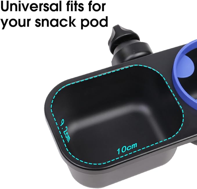 Universal Snack Tray for Stroller with Stroller Cup Holder, Universal Stroller Snack Tray with Cup Holder, Stroller Tray Attachment and Stroller Accessories