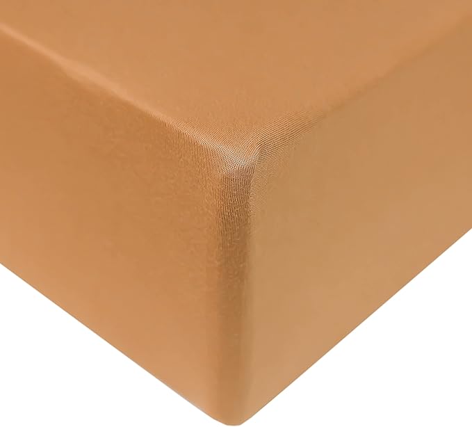 Copper Pearl Premium Knit Crib Sheets: Breathable and Soft, Fitted for Standard Mattresses, Perfect for Baby Registry or Shower Gift, Dune