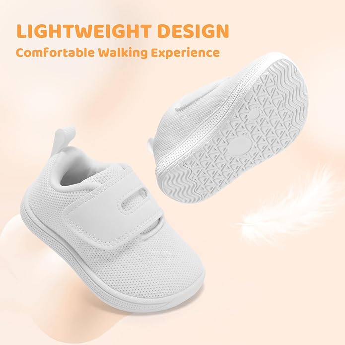 Baby Boy Girl Wide Toe Box Shoes Toddler Barefoot Shoe Non-Slip First Walking Infant Sneakers 6 9 12 18 24 Month