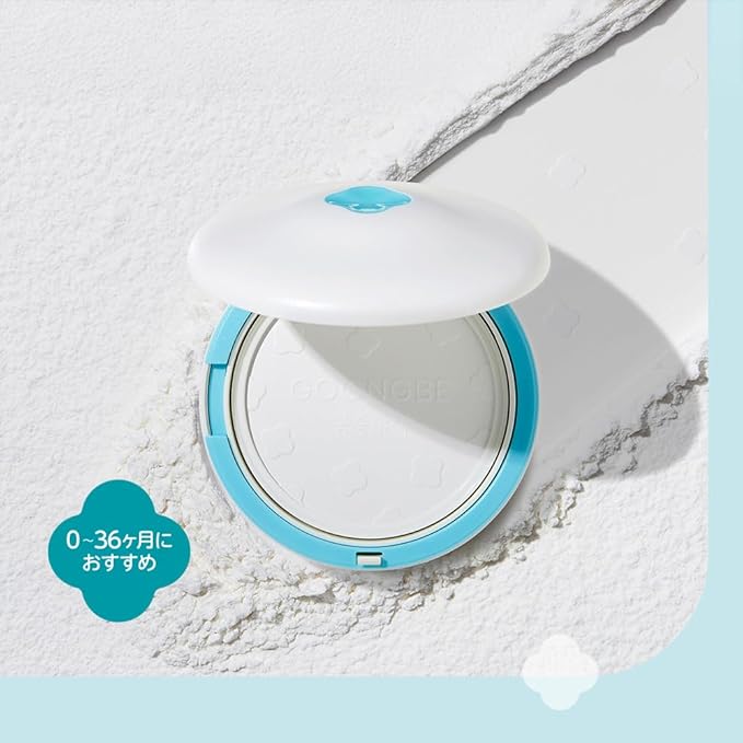 GOONGBE Pri-mmune Soothing Powder - Talc Free Korean Baby Dusting Powder with Cornstarch - Prevent Skin Irritation, Anti-Chafing for Newborn, Babides and Toddlers, 0.8oz.