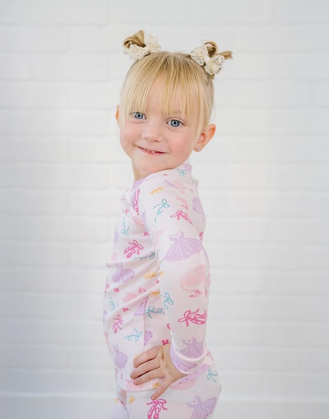 moimoln Sibling Matching 6M-8Y Soft Warm Cotton Modal Character Long Sleeve Snug-Fit Pajama Long Sleeve Sleepwear Daily