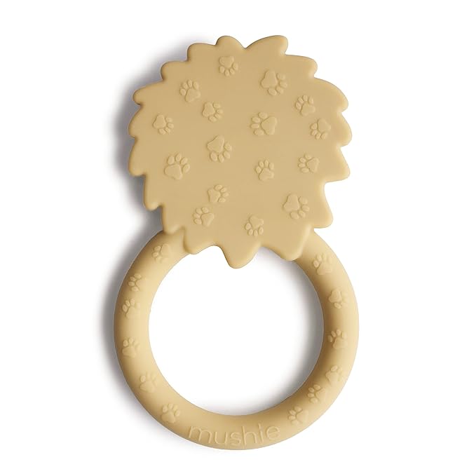 mushie Silicone Baby Teether Toy | Lion