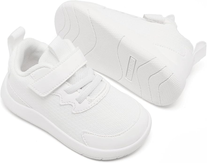 MORENDL Wide Toddler Shoes Baby Walking Shoes Boys & Girls Barefoot Sneakers Zero Drop Comfort Tennis Running Outdoor Activities