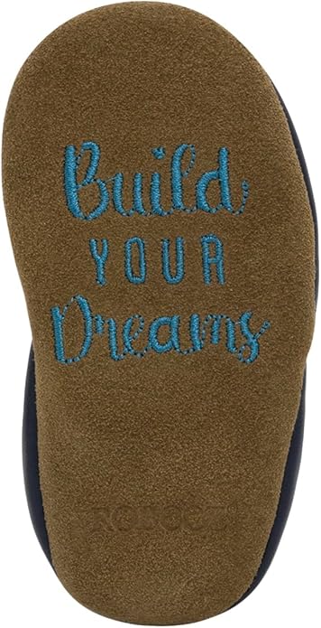 Robeez Baby Boys and Unisex Soft Soles Slip-Resistant Crib Shoes Slippers Moccasins for Infant and Toddler, 0-24 Months