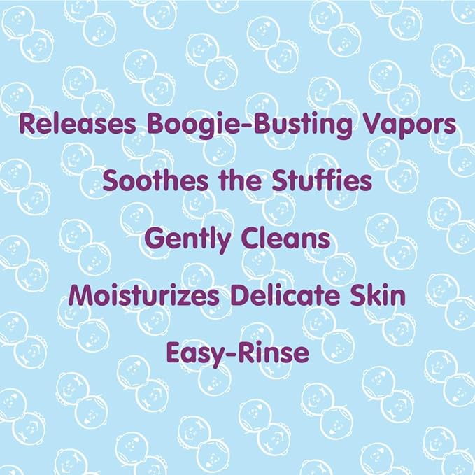 Boogie Kids Botanical Bubble Bath, Soothing Vapor, Made with Natual Essential Oils, Mint Eucalyptus, 18 oz (Pack of 2)