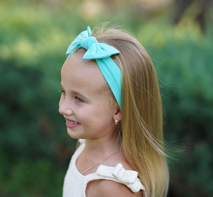 Baby Girl Headbands-Infant,Toddler Cotton Handmade Hairbands with Bows Child Hair Accessories