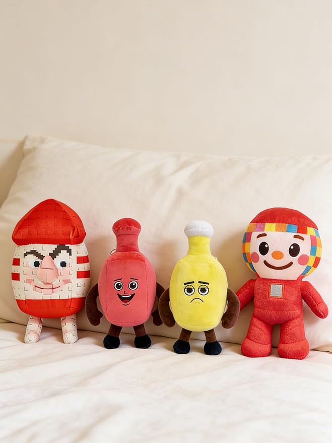 4PCS Steal a Brainrot Plush,Cute Soft Stuffed Animal, Collectible Gift for Game Fans (4PCS#C)