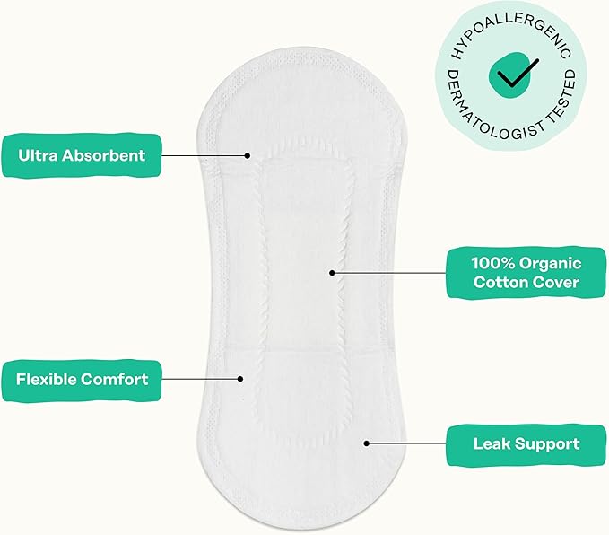 The Honey Pot Company - Herbal Everyday Panty Liners for Women - Infused w/Essential Oils for Cooling Effect & Organic Cotton Cover - Feminine Care - 30 ct