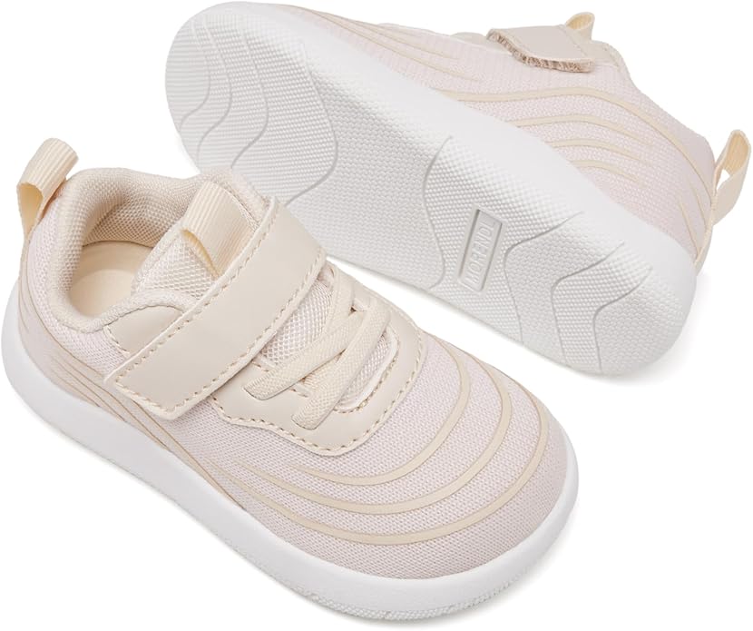 MORENDL Wide Toddler Shoes Baby Walking Shoes Boys & Girls Barefoot Sneakers Zero Drop Comfort Tennis Running Outdoor Activities