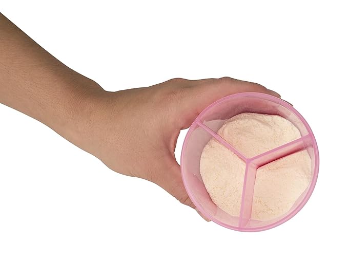 Dr. Brown's Baby Formula Dispenser with Snap-On Lid for On-The-Go Feedings, Milk Powder Dispenser for Traveling with Infant, Pink, 2-Pack