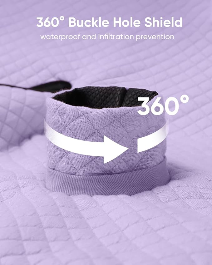 2 Pack Baby Potty Training Car Seat Protector, Waterproof Car Seat Liner for Potty Training Toilet, Baby Infant Toddler Piddle Pad Fits for Carseat, Stroller, Highchair - 2 Pack, Purple