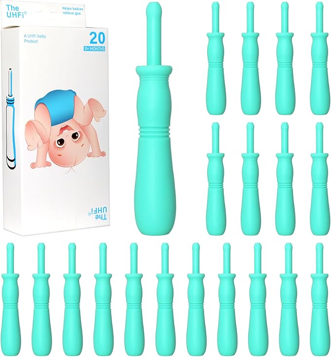 Gas and Colic Reliever for Babies, 20 Count Natural Solution Effective Instant Constipation Gas Relief for Babies Boys Girls Colic and Gas Relief, Green