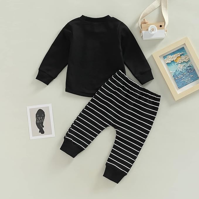 CIYCUIT Toddler Baby Boy Clothes Long Sleeve Sweatshirt Pants Set Fall Winter Outfits