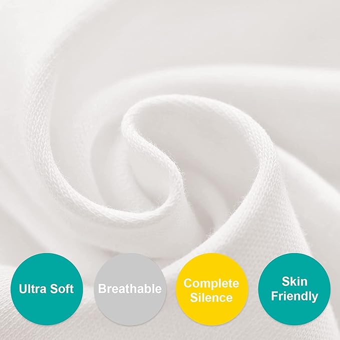 100% Cotton Bassinet Sheets Compatible with ANGELBLISS, Jimglo, Mika Micky, MMBABY, HARPPA and AMKE(33"x19") Baby Bassinet Bedside Sleeper, 2 Pack, Ultra Soft Bassinet Sheet for Baby, White