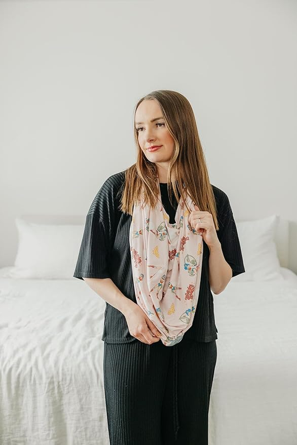 Copper Pearl Multi-Use Cover: Car Seat Covers, Nursing Cover, and Stroller Cover - Stretchy Fabric, All-Season Use, Stylish Designs, Easy Access for Moms - Wonder Woman™