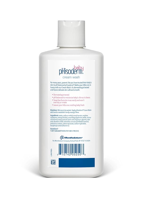 PHISODERM Baby Cream WASH Size: 8 OZ