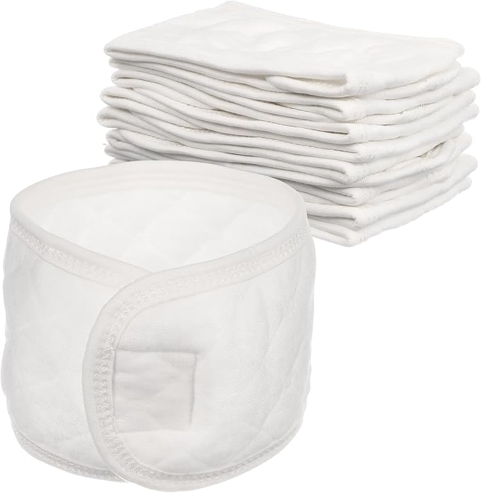 8 Pcs Baby Belly Button Band，Baby Umbilical Cord Belt, Infant Belly Binder Hernia Care Navel Truss Cotton Baby Infant Umbilical Cord Belly Band for 0-12 Months，Support Newborn Warm Essential