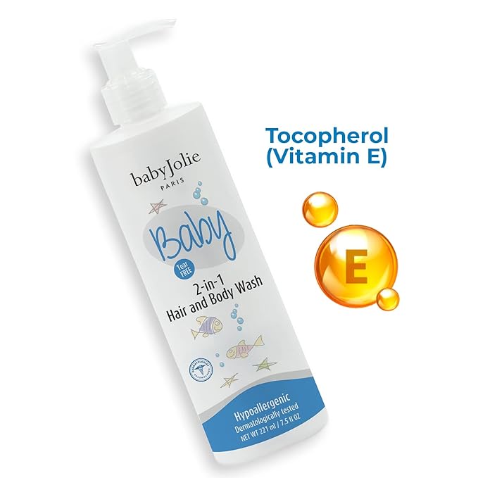 Baby Jolie Baby Bath 2 Pieces Bundle - 1 Body Lotion + 1 2 In 1 Hair And Body Wash