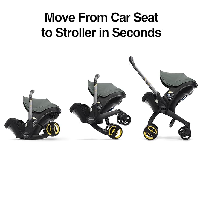 Doona Car Seat & Stroller, Slate Green - All-in-One Travel System