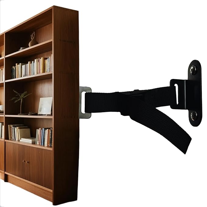 1000 lbs Furniture Anchors for Baby Proofing,Anti Tip Furniture Anchors,Furniture Wall Anchor,Adjustable Furniture Straps,Wall Anchors for Furniture Securing for Baby&Pet Safety