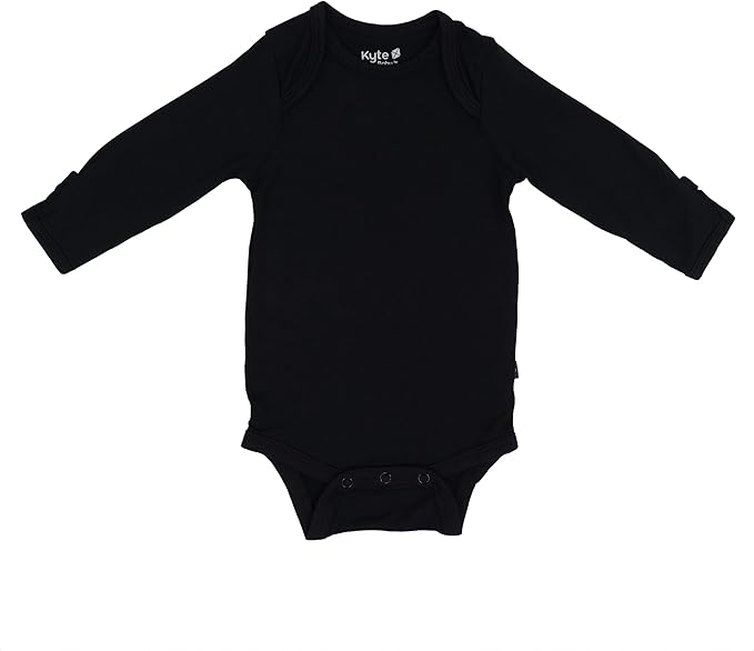 KYTE BABY Soft Bamboo from Rayon Long Sleeve Unisex Bodysuit, 0-24 Months