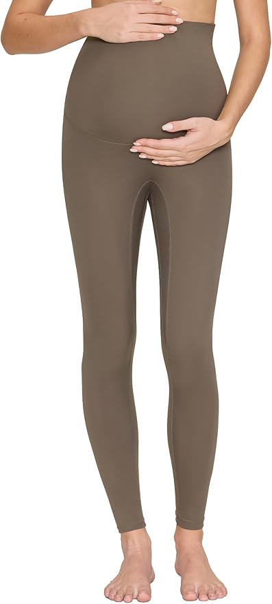 Maternity Leggings Over The Belly - Pregnancy Yoga Pants Soft Workout Leggings