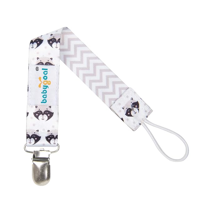 Babygoal Pacifier Clips, 6 Pack Pacifier Holder for Boys and Girls Fits Most Pacifier Styles 6PBM01