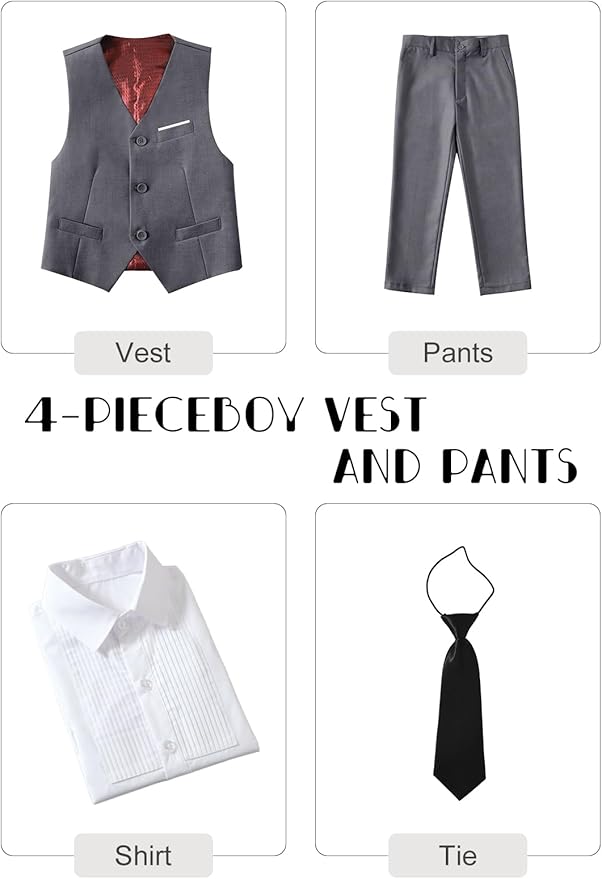 Baby Suit for Toddler Boys Infant Formal Suits Baby Boy Ring Bearer Wedding Outfit