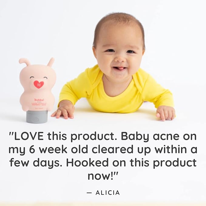 Bubbsi Creamy Coconut Oil Baby Shampoo & Wash | Light Natural Scent | Won't irritate eyes | Organic Coconut Oil + Shea | Gentle, Sulfate-free, Nourishing | Cradle Cap, Eczema (Refillable bottle, 8oz)