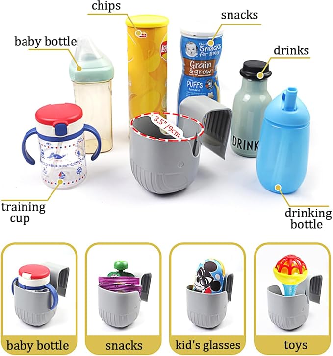 Child Cup Holder for Convertible Car Seats - Stroller Cup Holder Compatible with Most Convertible Car Seats, BPA Free