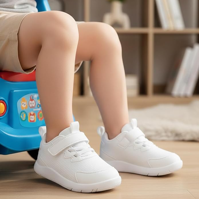 MORENDL Wide Toddler Shoes Baby Walking Shoes Boys & Girls Barefoot Sneakers Zero Drop Comfort Tennis Running Outdoor Activities