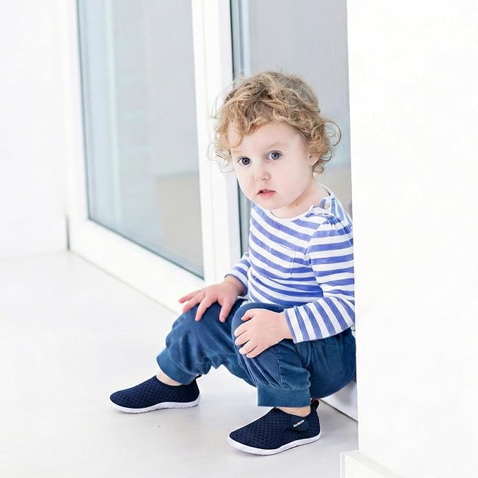 JIASUQI Baby Boys Girls Barefoot Swim Pool Water Shoes Beach Walking Sandals Athletic Sneakers