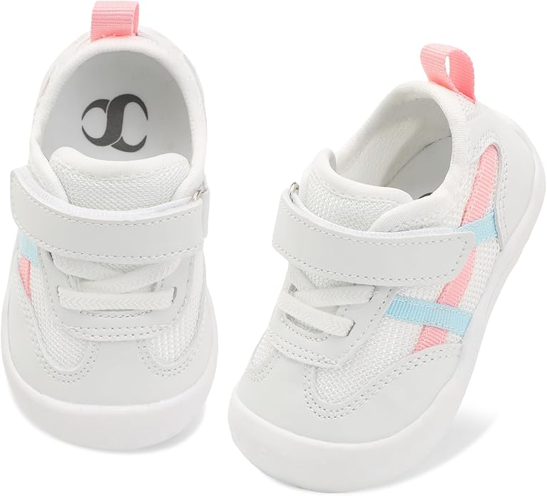 Scurtain Baby Shoes Boy Girl First Walking Shoe Infant Crib Breathable Sneakers Lightweight Barefoot Shoes for Babies